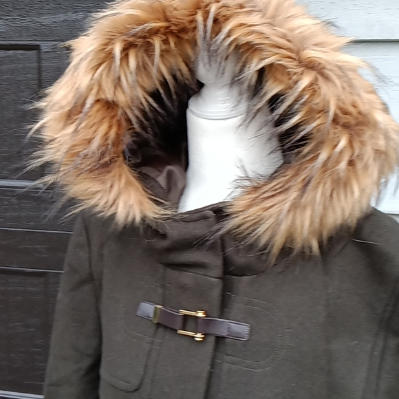 NWOT Cole Haan Signature wool zip front with toggles size 14 - Picture 2 of 8